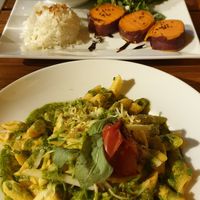 Pasta & Curry at Organi Chiado in Lisbon