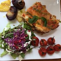 Lasagna  at Organi Chiado in Lisbon