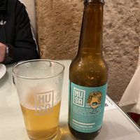 Nice cold beer  at Organi Chiado in Lisbon