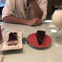 Daily juice, no cheesecake, chococream, natural piña colada  at Organi Chiado in Lisbon