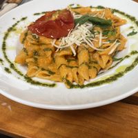 Tomato and pesto penne   at Organi Chiado in Lisbon