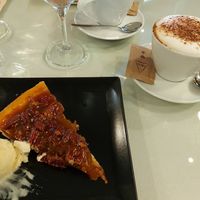 Pecan pie at Organi Chiado in Lisbon