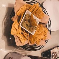 Nachos as starter at Organi Chiado in Lisbon