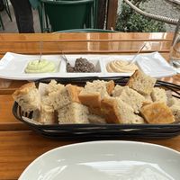 Pâtés as starter.  at Organi Chiado in Lisbon