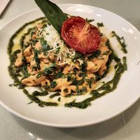 Gluten Free pesto pasta at Organi Chiado in Lisbon