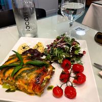 lasagna at Organi Chiado in Lisbon