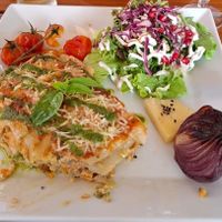 lasagnes at Organi Chiado in Lisbon