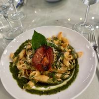 Penne Rigate with pesto  at Organi Chiado in Lisbon