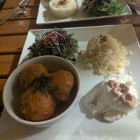 Meatballs at Organi Chiado in Lisbon