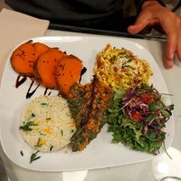 Traditional Portuguese plate at Organi Chiado in Lisbon