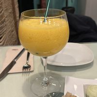 Mango lassi  at Organi Chiado in Lisbon