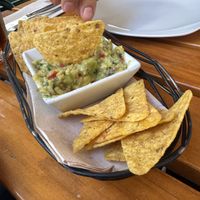 Guac and chips  at Organi Chiado in Lisbon