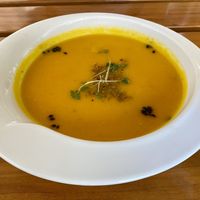 Soup of the day  at Organi Chiado in Lisbon