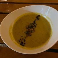 Soup of the day at Organi Chiado in Lisbon