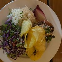 Veggie burger at Organi Chiado in Lisbon