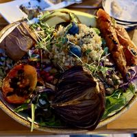 Quinoa salad (delicious)  at Organi Chiado in Lisbon