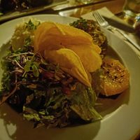 Bean burger at Organi Chiado in Lisbon