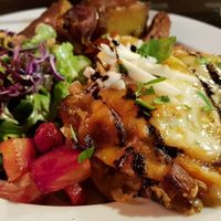 Lasagnes at Organi Chiado in Lisbon