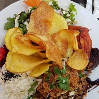 Burger menu at Organi Chiado in Lisbon