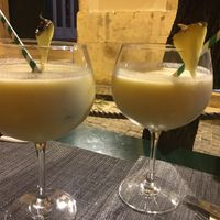 Piña colada alcohol free at Organi Chiado in Lisbon