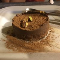 Chocolate cake at Organi Chiado in Lisbon