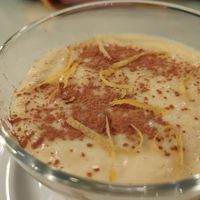 Arroz con leche portugués at Organi Chiado in Lisbon