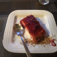 Cheesecake at Organi Chiado in Lisbon