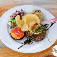 Veggie Burguer at Organi Chiado in Lisbon