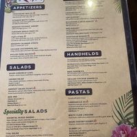 Menu apps at MCS Grill in Hanapepe