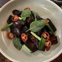 Braised eggplant   at Hello Auntie in Marrickville