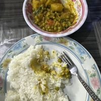 Aloo mutter  at Nisha Restaurant  in Phonsavan