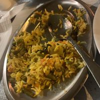 Vegetable biryani. at Bombay Spice in Funchal