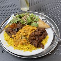 Dine-in platter  at Chic Peas Veg in Toronto