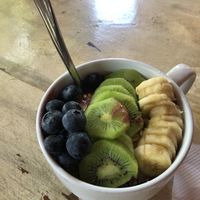 Açaí bowl  at The Courtyard Juice and Fitness Center in St Croix