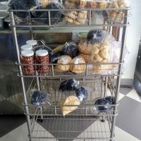 Snacks (fried seaweed, peanuts, puffed rice, cookies (vegan??) at An Lac in Kon Tum