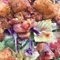 Caesar salad with jackfruit carnitas at No Bones Beach Club in Portland