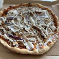 Vegan Kebap Pizza  at Kungsgrillen in Vaxjo