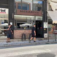 Street view at Meraki Cafe in Volos
