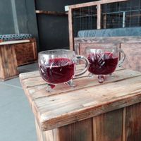 They offered us this nice refreshing beverage when we went to get some food. It was delicious! at Meraki Cafe in Volos