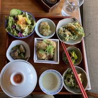 Lunch special  at Natural Food Village in Kyoto