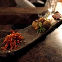 Veggie tasting platter at Natural Food Village in Kyoto