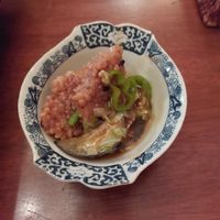 Crunchy rice with creamy soup at Natural Food Village in Kyoto