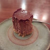 Chocolate cake (already ate most of it, very nice) (made by Tovira I think) at Natural Food Village in Kyoto