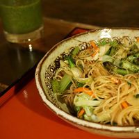 noodles at Natural Food Village in Kyoto