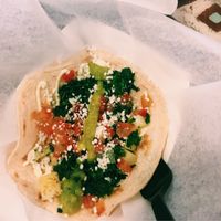 Veggin out taco (vegans ask for no dairy!) at Jaco Juice and Taco Bar in West Chester