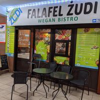 view from outside at Falafel Zudi in Warsaw