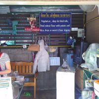Front shot with menu at Tue Kha & Fried Tofu - Food Stall in Chiang Rai