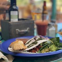 vegan samosa at Can Guimo in Ibiza