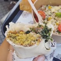 Classic falafel wrap  at Falafel Taste Middle East in Thessaloniki