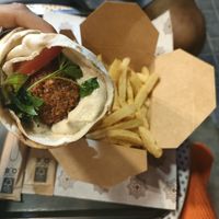 Lebanese wrap at Falafel Taste Middle East in Thessaloniki